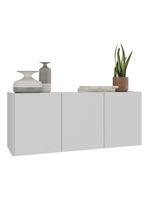 Aparador Buffet Suspenso 3 Portas Multimóveis Mp8001 Branco Branco