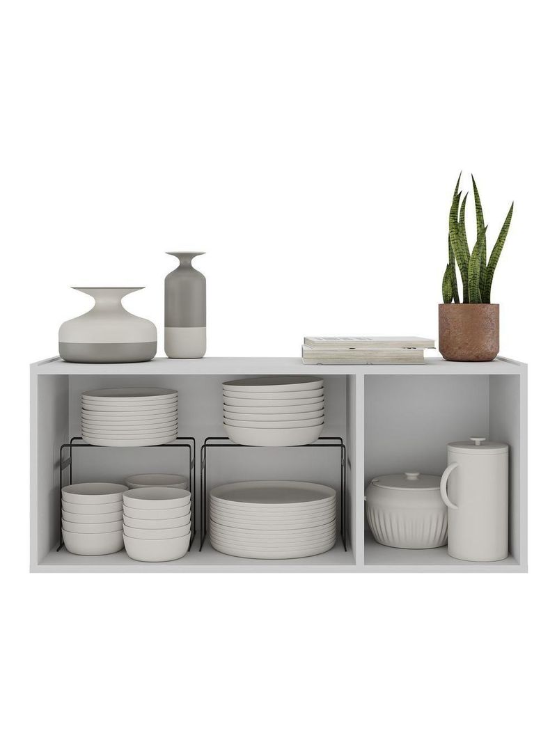 Aparador Buffet Suspenso 3 Portas Multimóveis Mp8001 Branco Branco