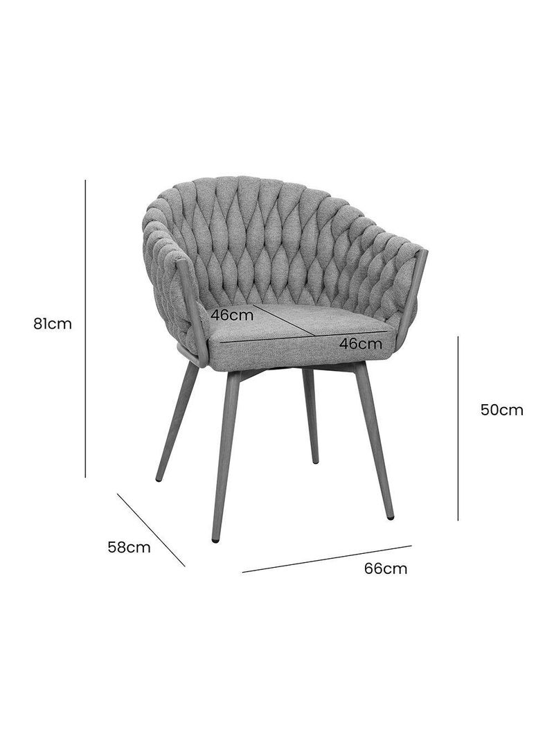 Kit 2 Cadeiras De Aproximação Eloá Estrutura Aço Carbono Laminado Natural Com Estofado Linho Cru