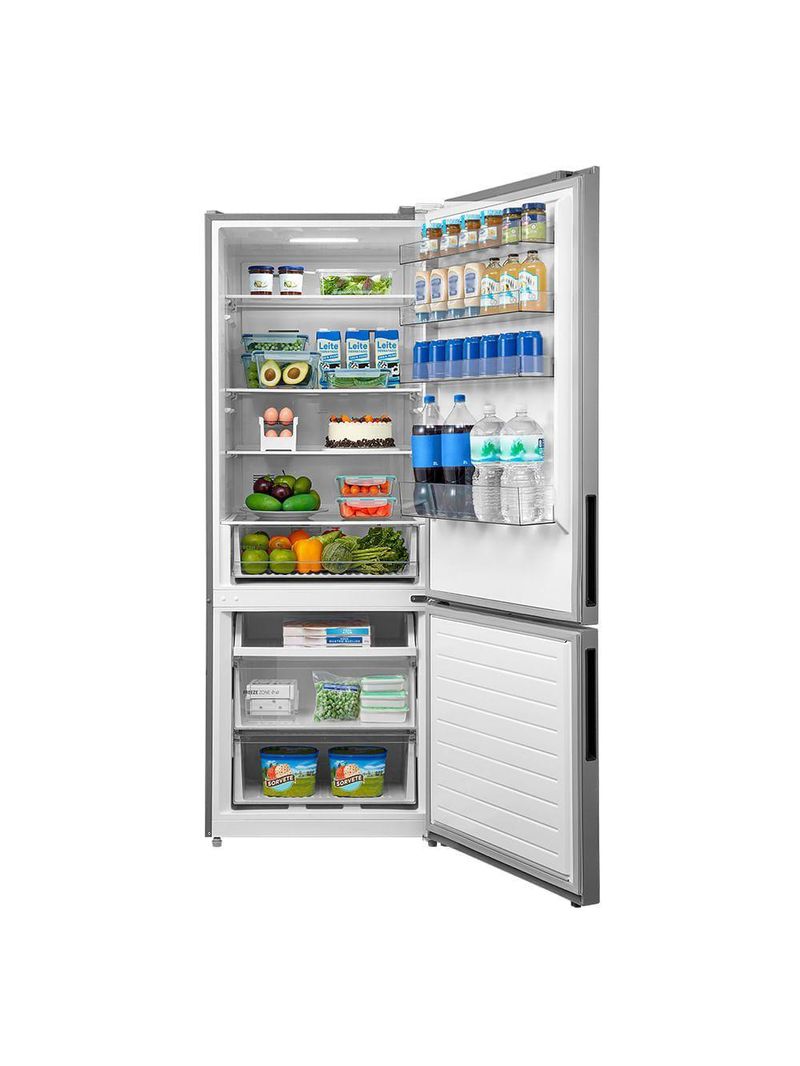 Geladeira Midea Inverse Frost Free Inverter Inox 416L Bivolt MDRB593FGD463