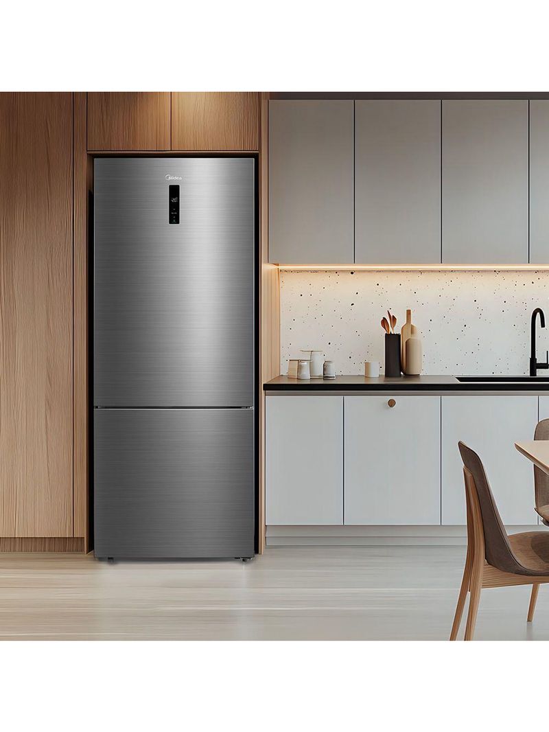 Geladeira Midea Inverse Frost Free Inverter Inox 416L Bivolt MDRB593FGD463