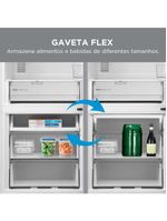 Geladeira Midea Inverse Frost Free Inverter Inox 416L Bivolt MDRB593FGD463