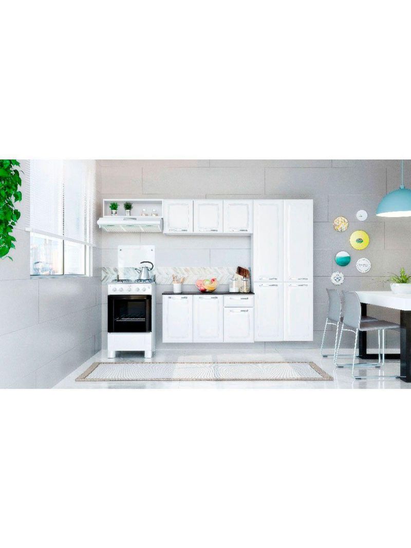 Cozinha Compacta Amanda De Aço 4 Peças Itatiaia Branco