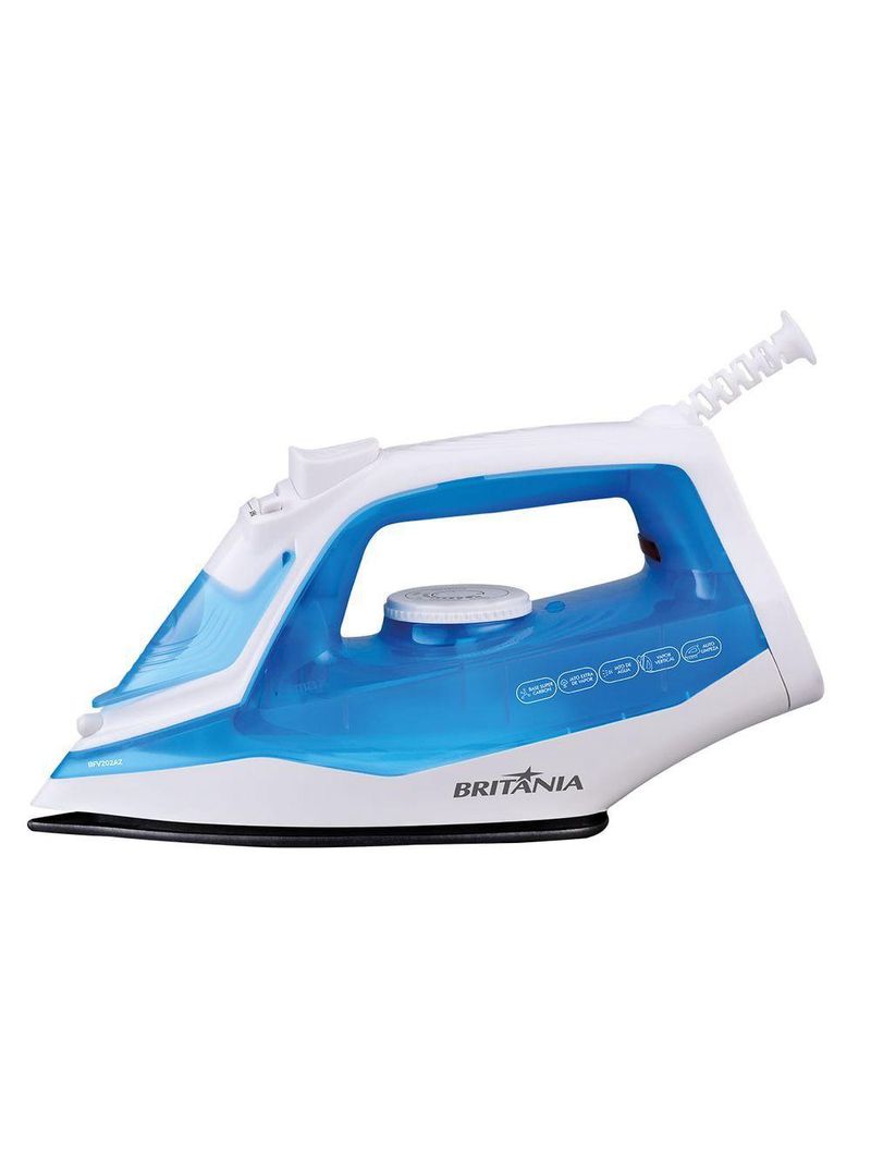 Ferro De Passar A Vapor Britânia BFV202AZ Base Antiaderente 220V