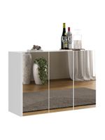 Aparador 3 Portas com Espelho MP1011 Branco