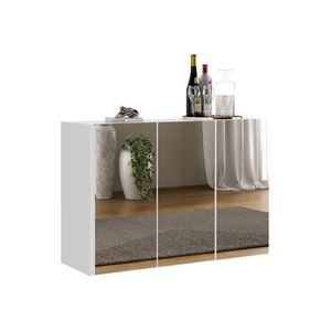 Aparador 3 Portas com Espelho MP1011 Branco