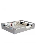 Cama Casal Montessori Cor Cinza Sem Colchão