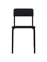 Kit 08 Cadeiras Estofada Para Sala De Jantar Lyam Decor Sense Preto C01 Linho Cinza