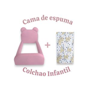 Cama Infantil Segura e Confortável Soft Rosa com Colchão