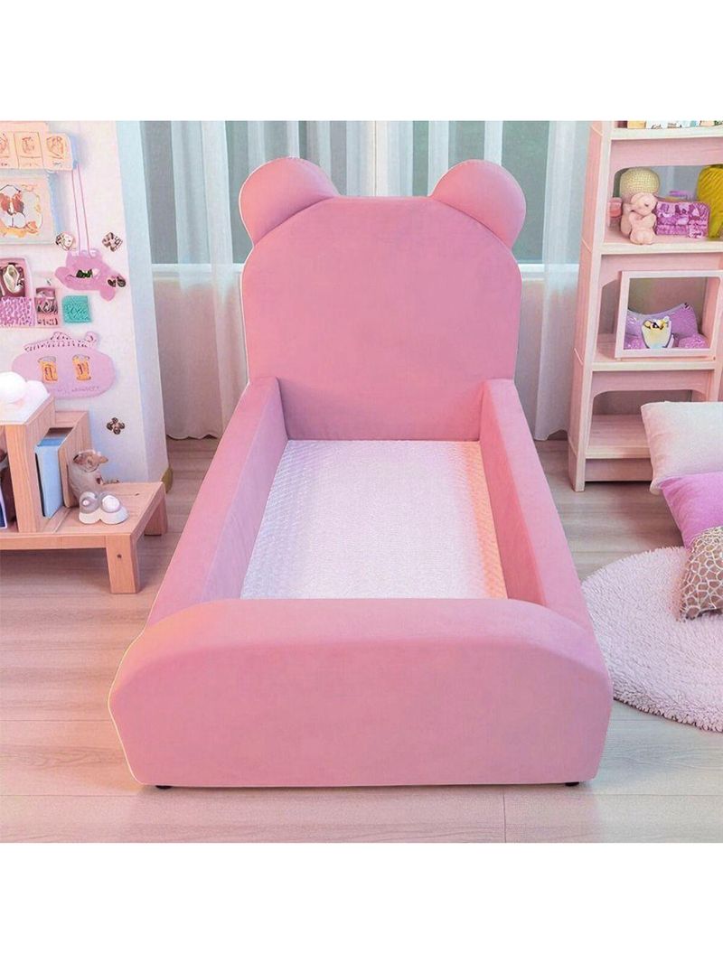 Cama Infantil Segura e Confortável Soft Rosa com Colchão