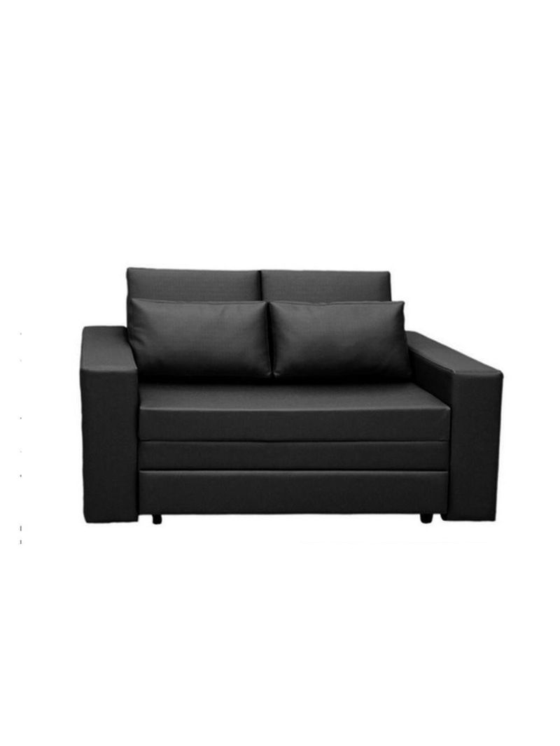 Sofá Cama Castor Casal Salerno Corano Preto 2 Lugares