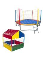 Kit Cama Elástica Pula Pula 2,30m + Piscina De Bolinhas 1,00m Infantil Playground