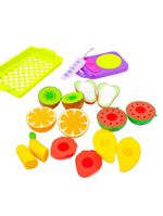 Frutas E Legumes De Brinquedo Para Cortar Cesta Comidinha 10 Peças
