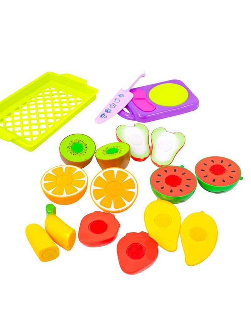 Frutas E Legumes De Brinquedo Para Cortar Cesta Comidinha 10 Peças