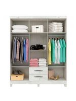 Quarto De Bebê 6 Portas Ternura Baby Com Berço Americano Doce Sonho 100 Branco Brilho - Incorplac