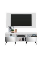 Rack com Painel para TV até 65" com Espelho e Pés Retrô – Multimóveis