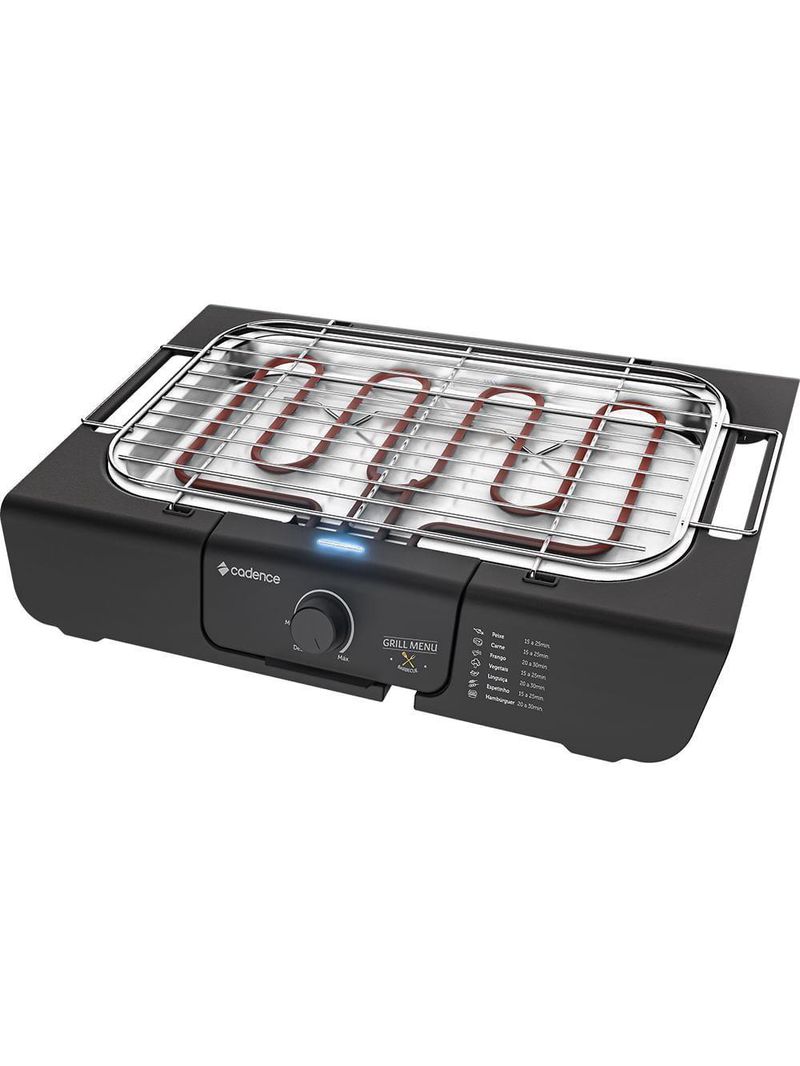 Churrasqueira Elétrica Cadence Grill Menu – 127V