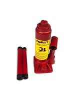 Macaco Hidráulico Tipo Garrafa 3 Ton Fortt Vermelho - Mhg001-3ton