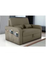 Sofá Cama 2 Lugares Com Bau 1,40 Mts Day Matrix Capuccino