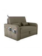 Sofá Cama 2 Lugares Com Bau 1,40 Mts Day Matrix Capuccino