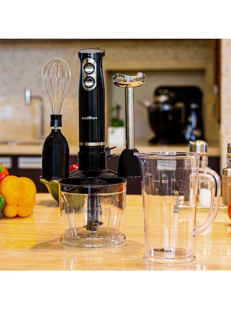 Mixer Britânia Turbo 3 Em 1 500W Preto 220V