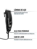 Cortador de Cabelos Britânia BCR03 - 9 Acessórios 18W 110V