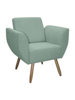 Kit De 2 Poltronas Jolly Cadeira Decorativa Em Tecido Boucle Verde