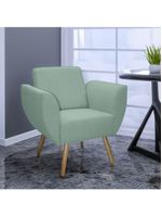 Kit De 2 Poltronas Jolly Cadeira Decorativa Em Tecido Boucle Verde