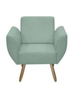 Kit De 2 Poltronas Jolly Cadeira Decorativa Em Tecido Boucle Verde
