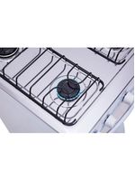 Fogão 4 Bocas Atlas Mônaco Plus Branco Com Mesa Inox Bivolt
