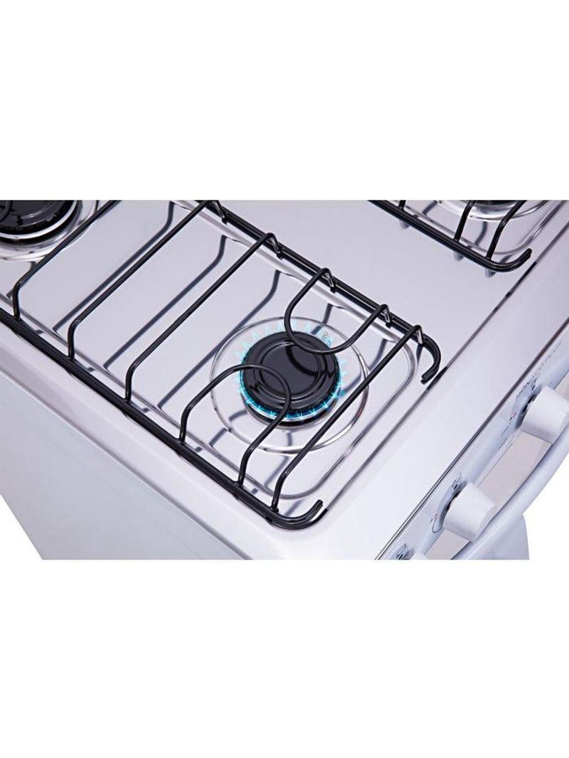 Fogão 4 Bocas Atlas Mônaco Plus Branco Com Mesa Inox Bivolt