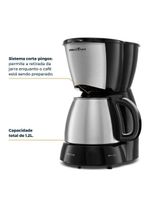 Cafeteira Britânia 32 Cafezinhos 1,2L Jarra Em Inox 110V