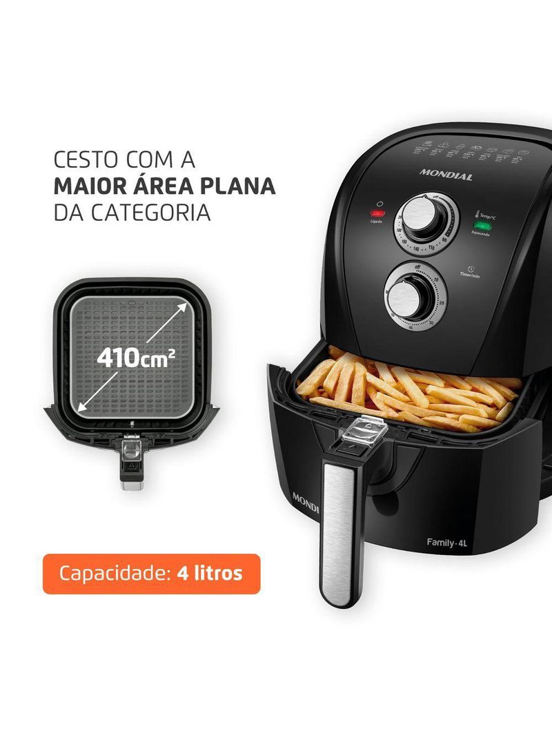 Fritadeira Sem Óleo Air Fryer Mondial AFN-40-BFS 60hz 127V