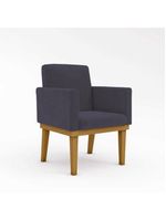 Kit 10 Poltronas Decorativas Reforçada Courino Escritorio Cor:courino Cinza