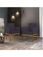 Kit 10 Poltronas Decorativas Reforçada Courino Escritorio Cor:courino Cinza