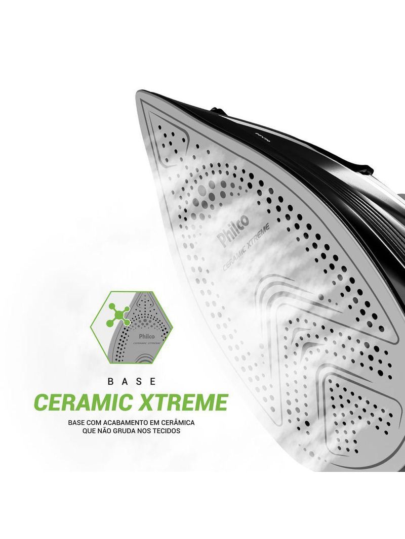 Ferro de Passar a Vapor Philco 320ml Base Cerâmica PFV70 220V