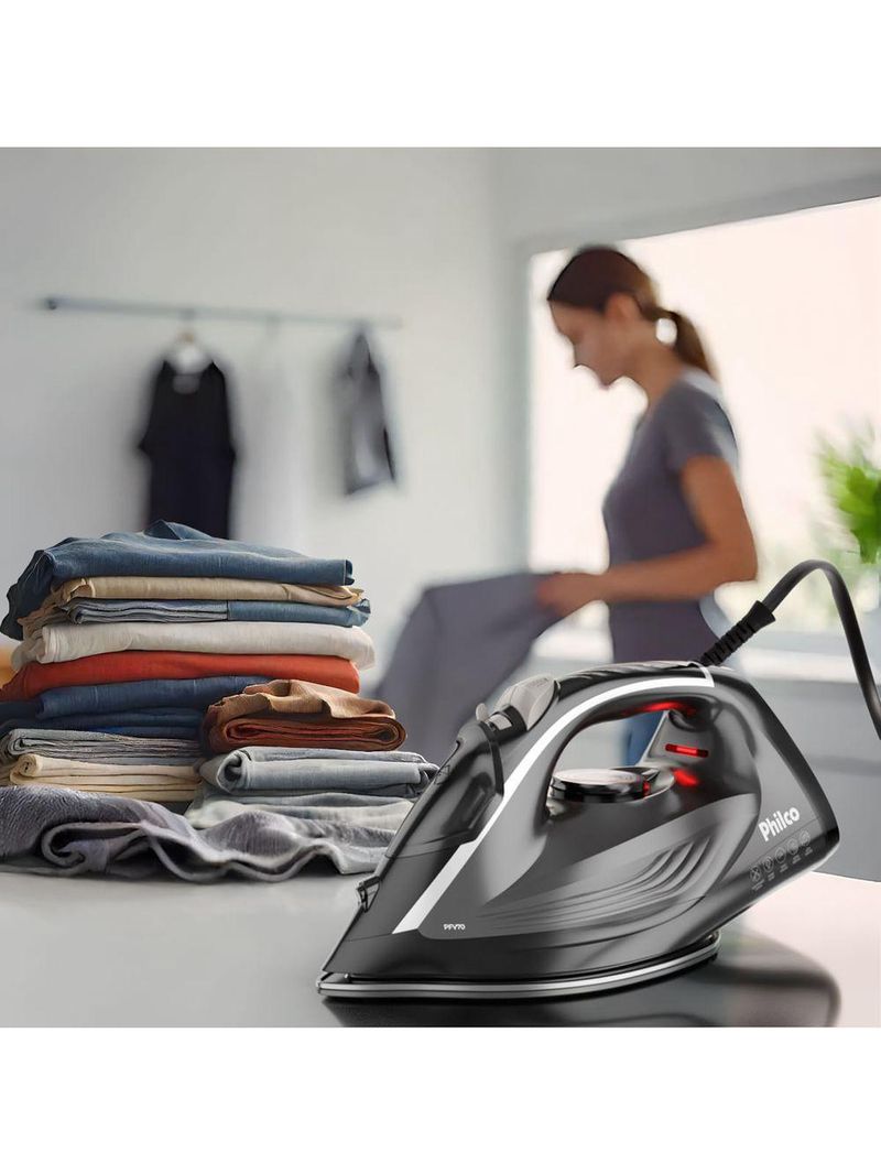Ferro de Passar a Vapor Philco 320ml Base Cerâmica PFV70 220V