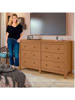 Cômoda Com 6 Gavetas Maggiore Estrutura Mdf/mdp Móveis Lopas