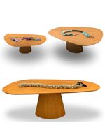 Mesa Oval Organica Em Freijo 160x90