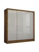 Guarda-Roupa Casal Fortaleza 3 Portas Carioca Móveis Cinamomo com Off White