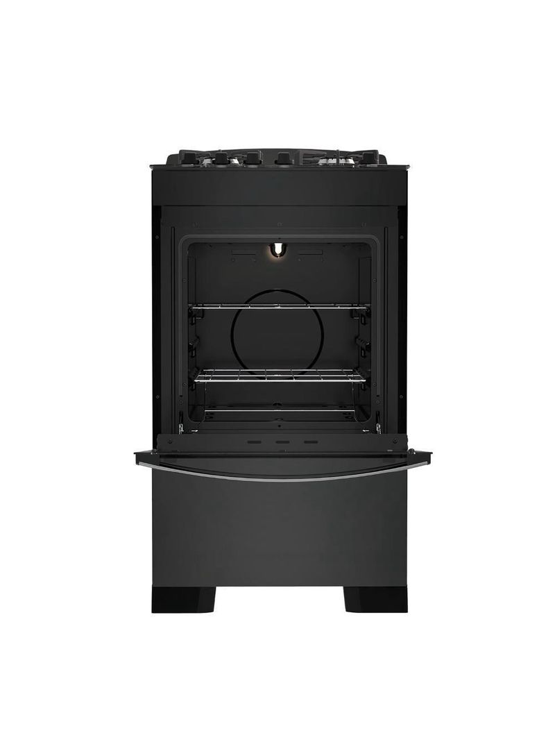 Fogão 4 Bocas Preto Com Mesa De Vidro Dako Diplomata Bivolt