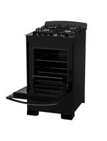 Fogão 4 Bocas Preto Com Mesa De Vidro Dako Diplomata Bivolt