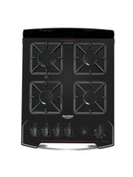 Fogão 4 Bocas Preto Com Mesa De Vidro Dako Diplomata Bivolt