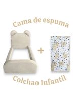 Cama Montessoriana Juvenil Segura e Confortável Soft com Colchão – Marfim