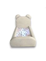 Cama Montessoriana Juvenil Segura e Confortável Soft com Colchão – Marfim