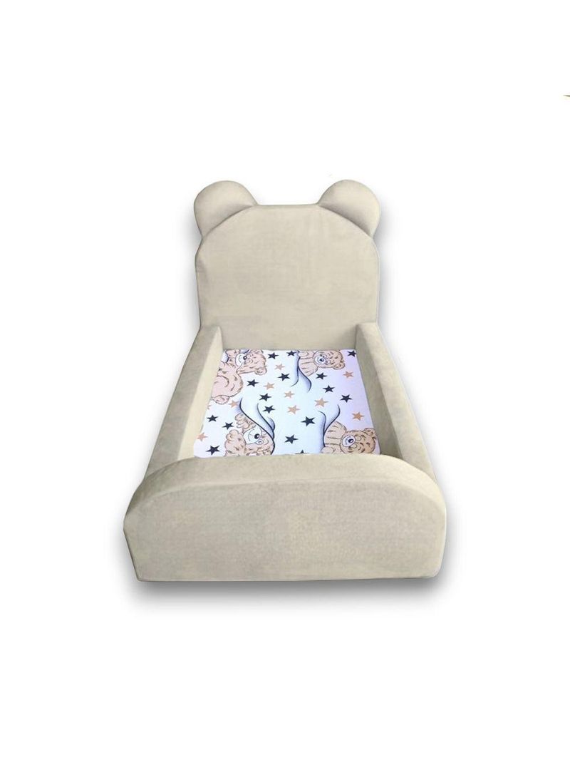 Cama Montessoriana Juvenil Segura e Confortável Soft com Colchão – Marfim