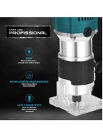 Tupia Profissional Philco PTU01 33000RPM + Jogo De Fresa 220V