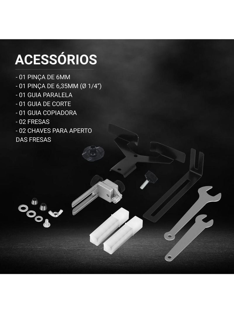 Tupia Profissional Philco PTU01 33000RPM + Jogo De Fresa 220V