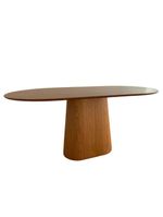 Mesa de Jantar Cone Retangular Arredondada 160x90cm Freijó