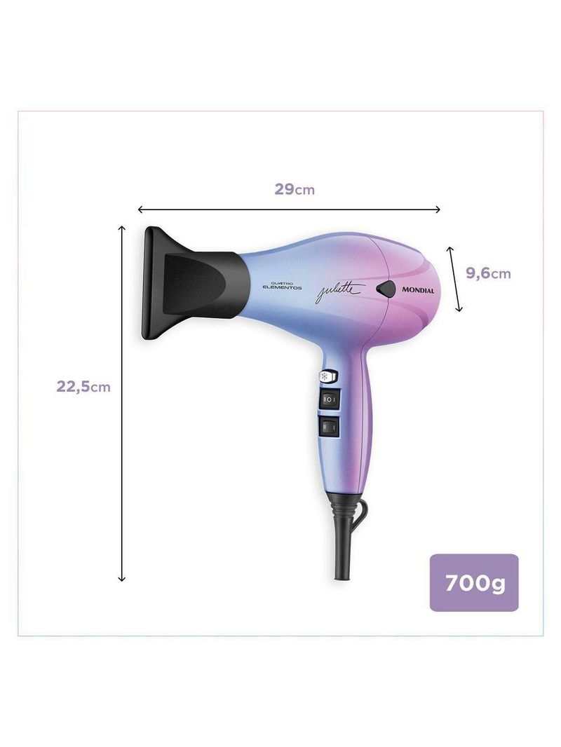 Secador De Cabelo By Juliette Mondial Scp-ju-03 60hz 220V